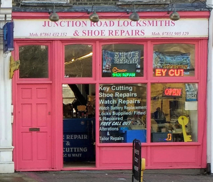 Junction Road Locksmiths and Shoe Repairs storefront